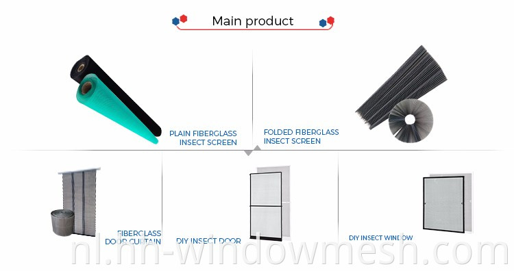 plisse venster mesh polyester geplooide insectenscherm voor intrekbare Windows -deuren